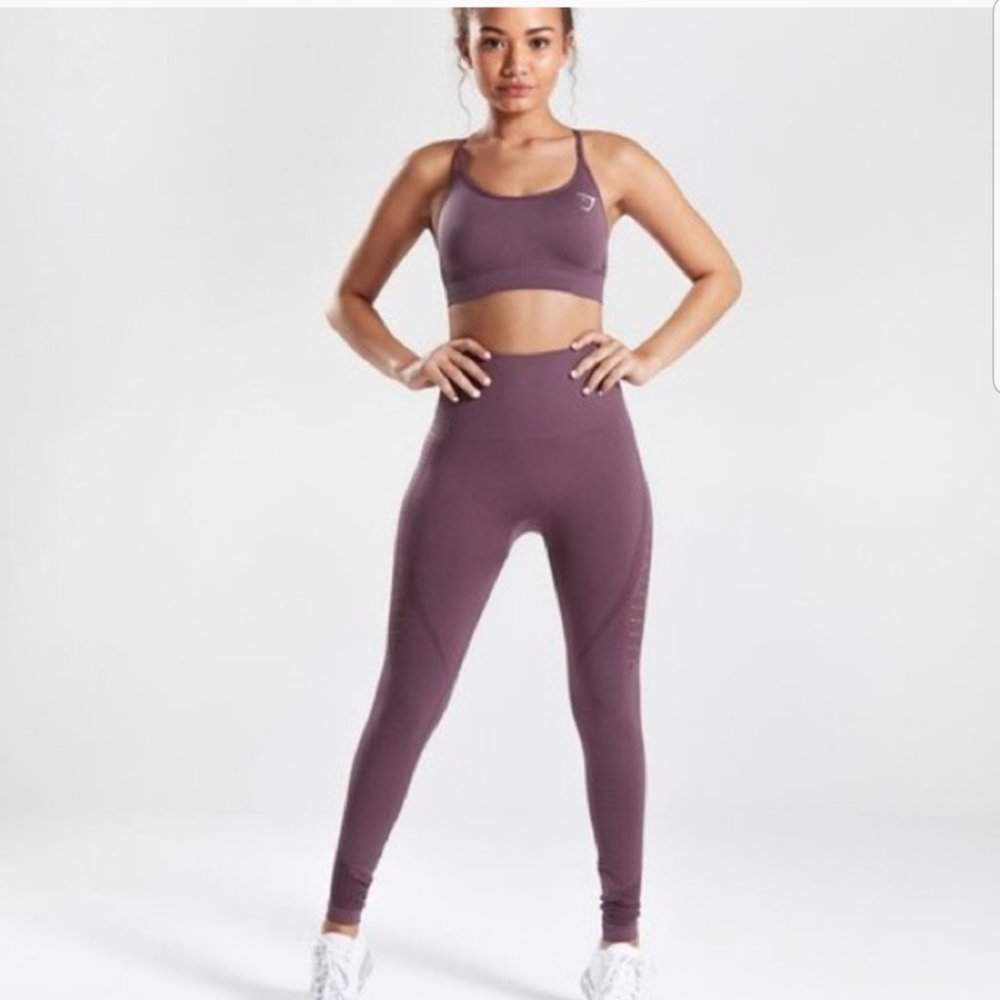 GYMSHARK High Waisted Energy Seamless Cropped Leggings